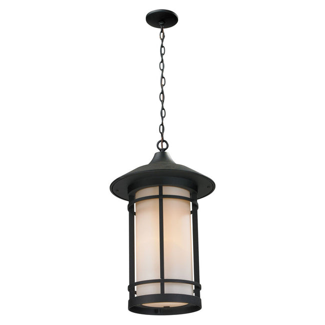 Z-Lite 527CHM-BK - Woodland 1 Light 8" Pendant
