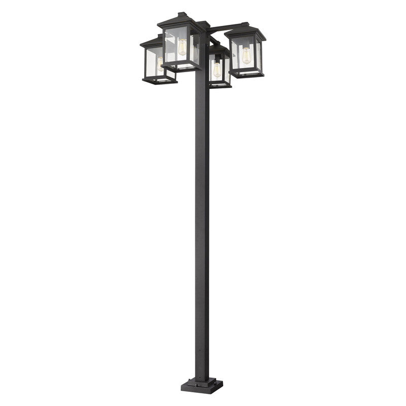 Z-Lite 531-4-536P - Portland 4 Light 30" Post Mount
