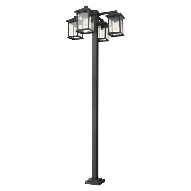 Z-Lite 531-4-536P - Portland 4 Light 30" Post Mount