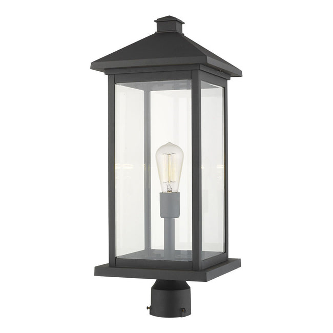 Z-Lite 531PHBXLR - Portland 1 Light 10" Post Mount