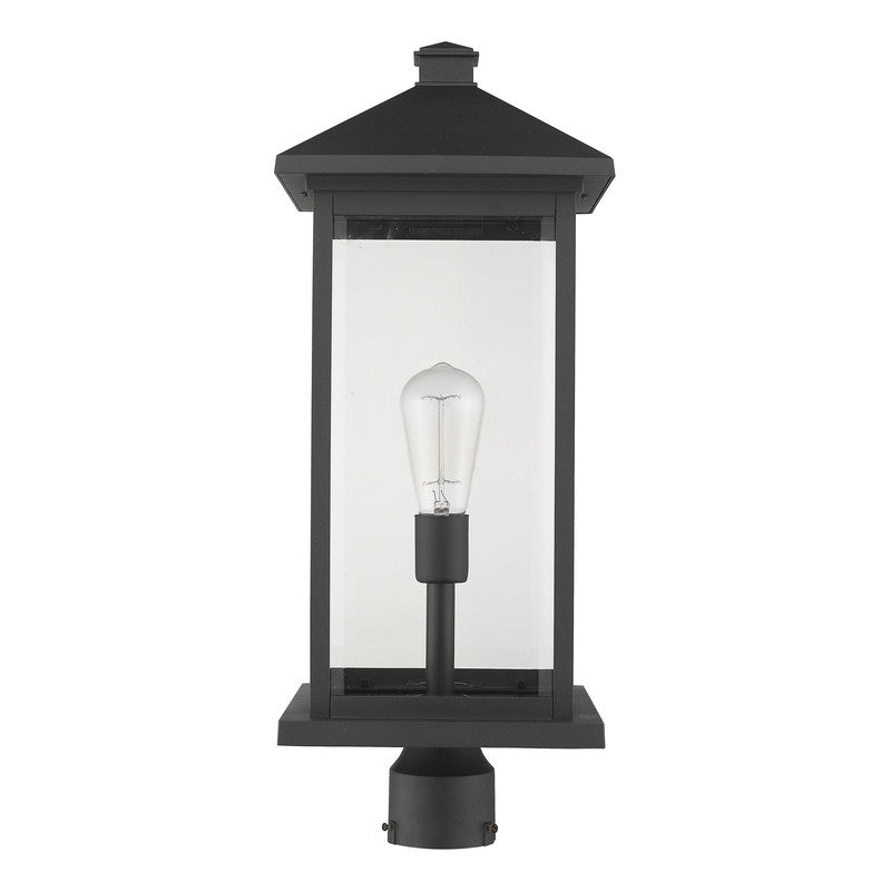 Z-Lite 531PHBXLR - Portland 1 Light 10" Post Mount