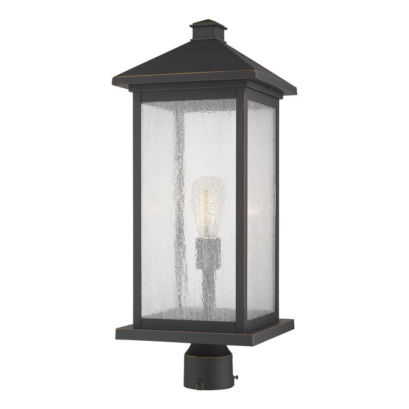 Z-Lite 531PHBXLR - Portland 1 Light 10" Post Mount