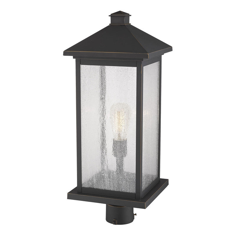 Z-Lite 531PHBXLR - Portland 1 Light 10" Post Mount