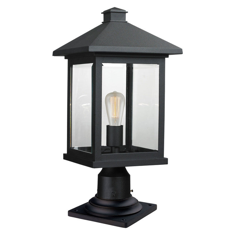Z-Lite 531PHBR-533PM - Portland 1 Light 10" Pier Mount