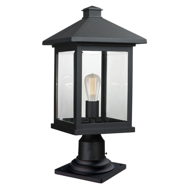 Z-Lite 531PHBR-533PM - Portland 1 Light 10" Pier Mount