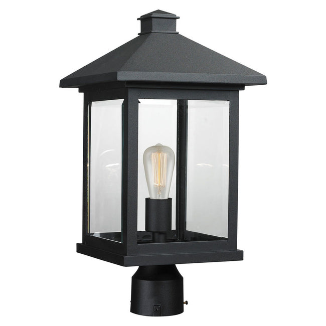 Z-Lite 531PHBR - Portland 1 Light 10" Post Mount