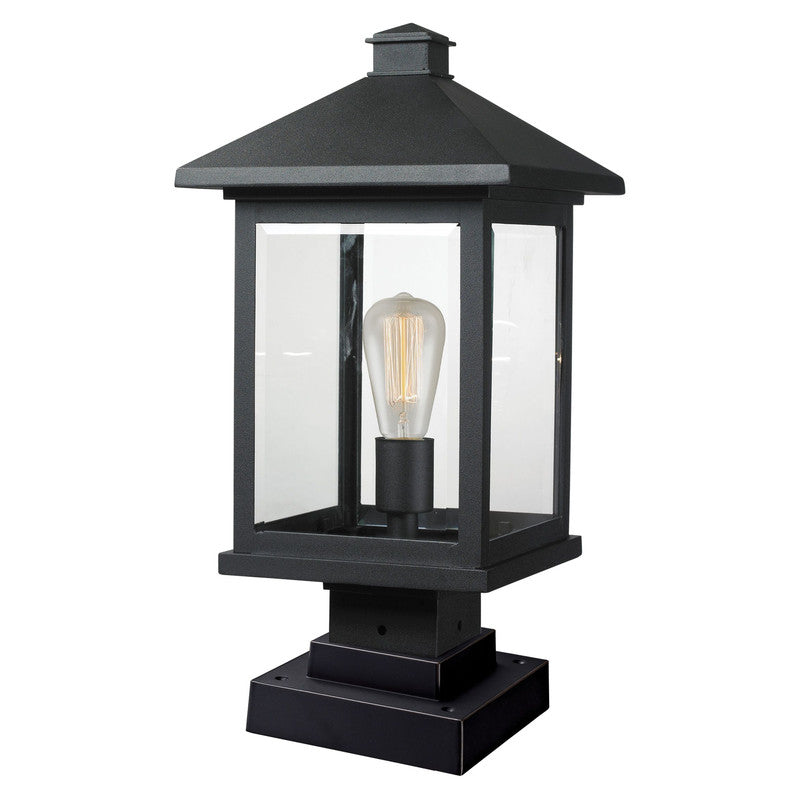 Z-Lite 531PHBS-SQPM - Portland 1 Light 10" Pier Mount