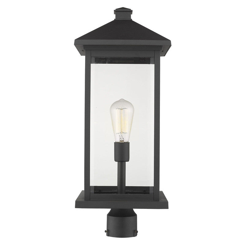 Z-Lite 531PHBXLR - Portland 1 Light 10" Post Mount