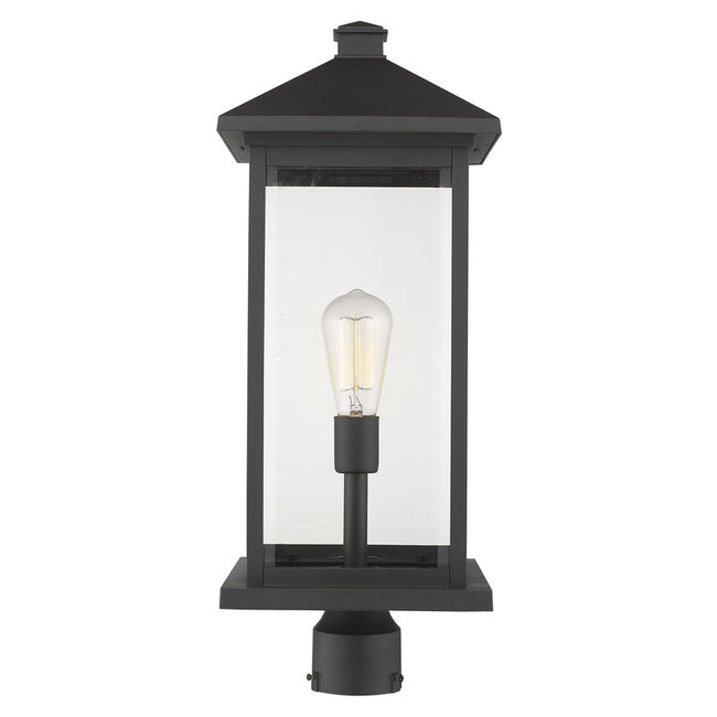 Z-Lite 531PHBXLR - Portland 1 Light 10" Post Mount