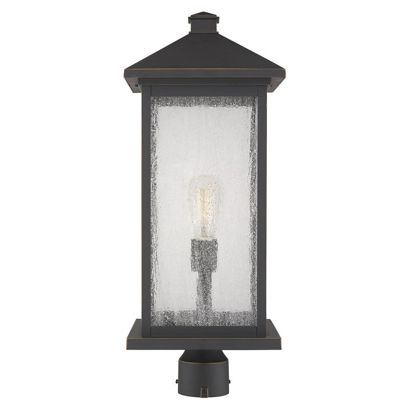 Z-Lite 531PHBXLR - Portland 1 Light 10" Post Mount