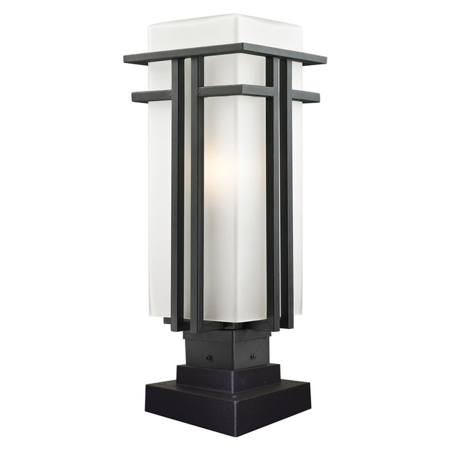 Z-Lite 549PHB-SQPM - Abbey 1 Light 8" Pier Mount