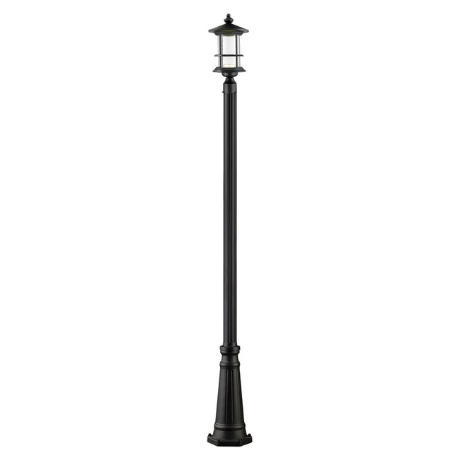Z-Lite 552PHMR-519P-BK-LED - Genesis 1 Light 9" Post Mount