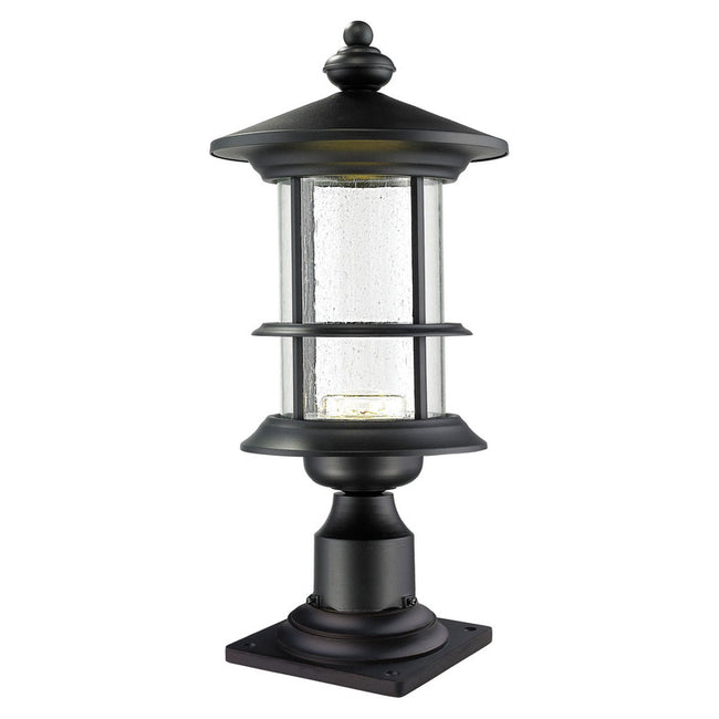 Z-Lite 552PHMR-533PM-BK-LED - Genesis 1 Light 9" Pier Mount
