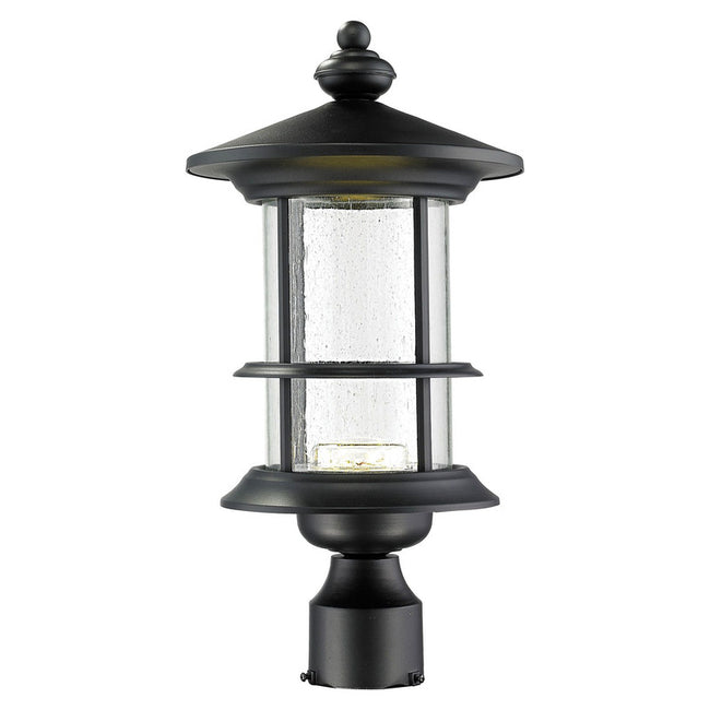Z-Lite 552PHMR-BK-LED - Genesis 1 Light 9" Post Mount