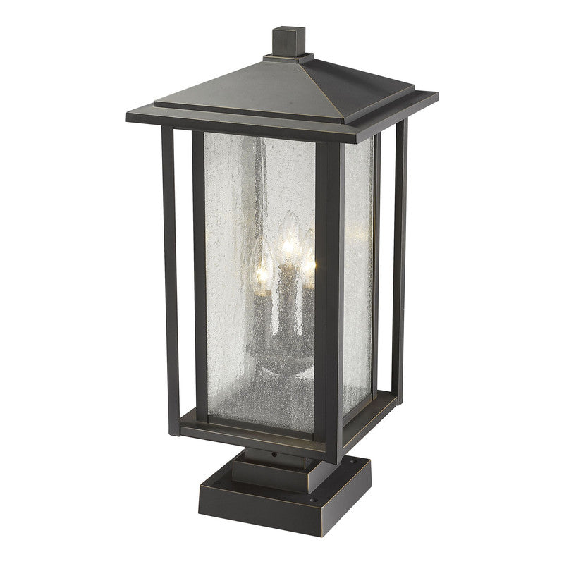Z-Lite 554PHXLS-SQPM - Aspen 3 Light 11" Pier Mount