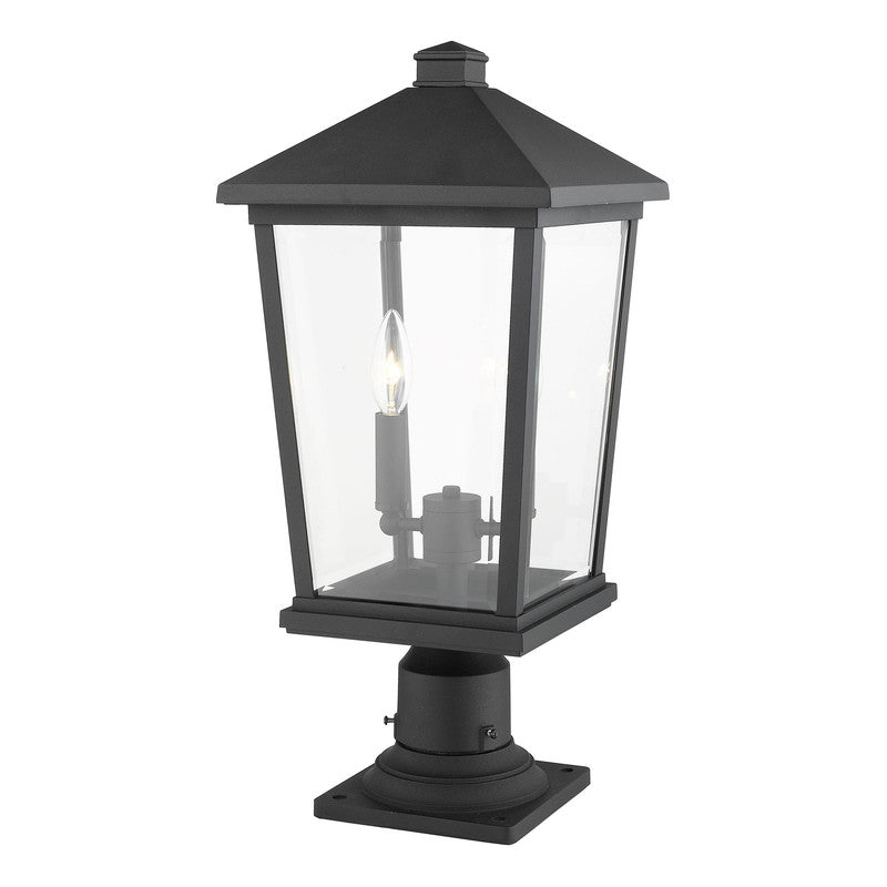 Z-Lite 568PHBR-533PM - Beacon 2 Light 10" Pier Mount