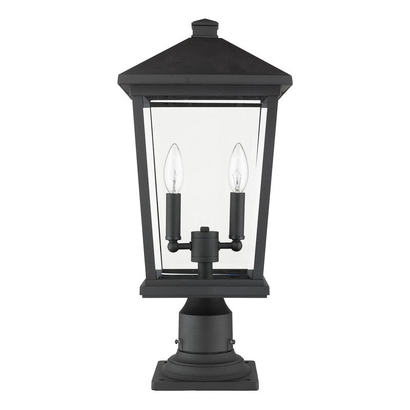 Z-Lite 568PHBR-533PM - Beacon 2 Light 10" Pier Mount