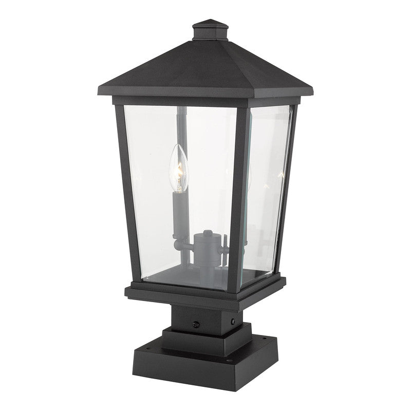 Z-Lite 568PHBS-SQPM - Beacon 2 Light 10" Pier Mount