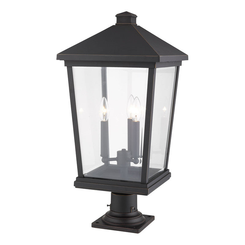 Z-Lite 568PHXLR-533PM - Beacon 3 Light 12" Pier Mount