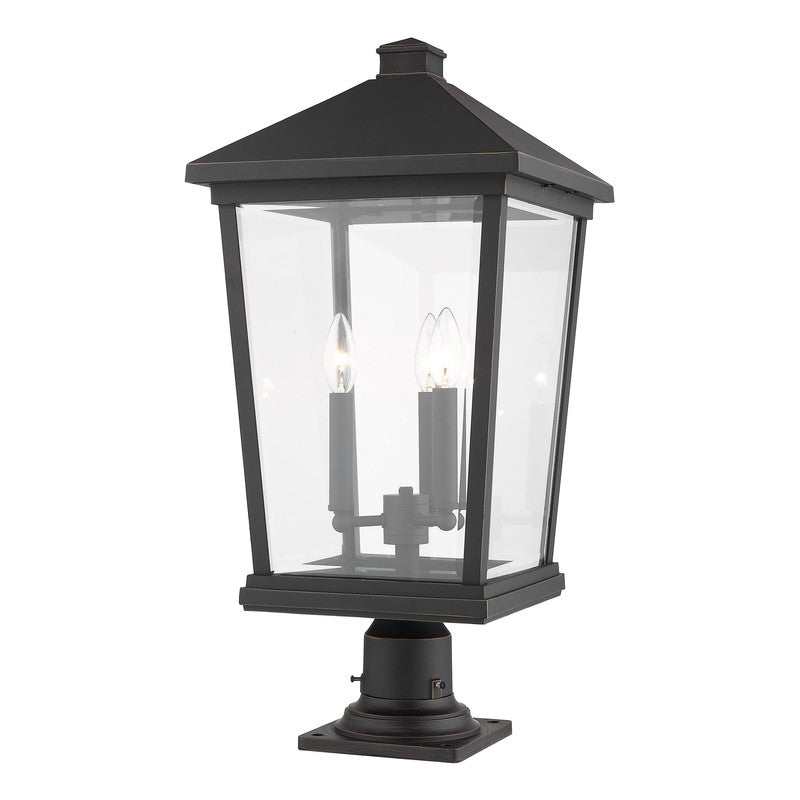 Z-Lite 568PHXLR-533PM - Beacon 3 Light 12" Pier Mount