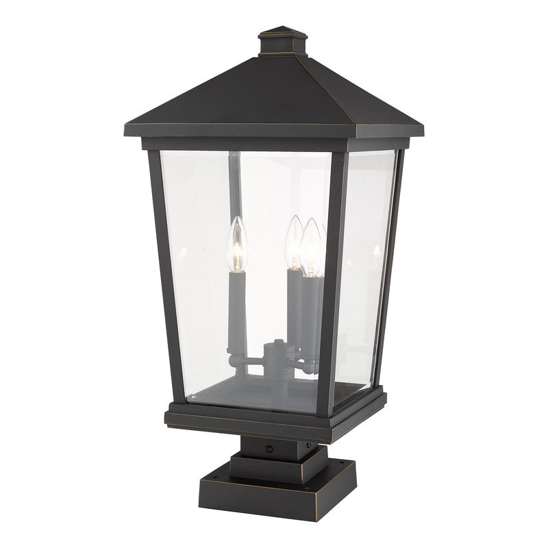 Z-Lite 568PHXLS-SQPM - Beacon 3 Light 12" Pier Mount