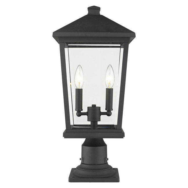 Z-Lite 568PHBR-533PM - Beacon 2 Light 10" Pier Mount