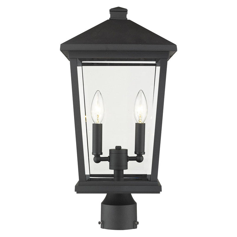 Z-Lite 568PHBR - Beacon 2 Light 10" Post Mount