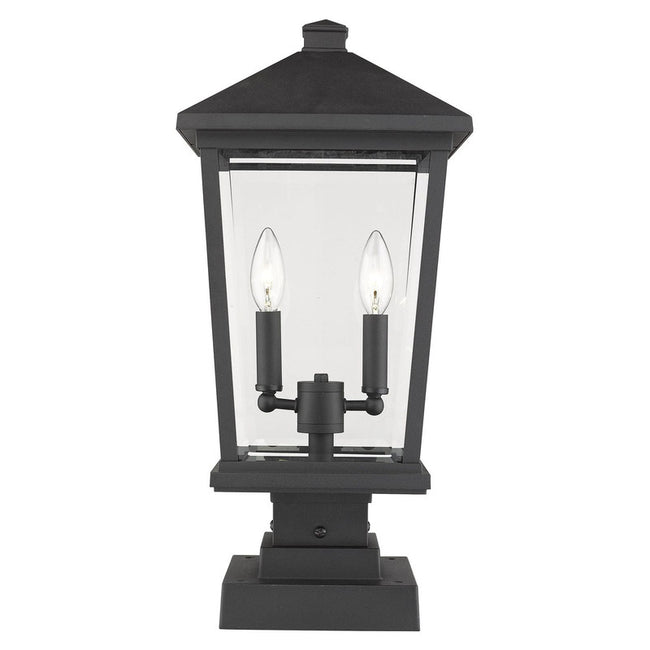 Z-Lite 568PHBS-SQPM - Beacon 2 Light 10" Pier Mount