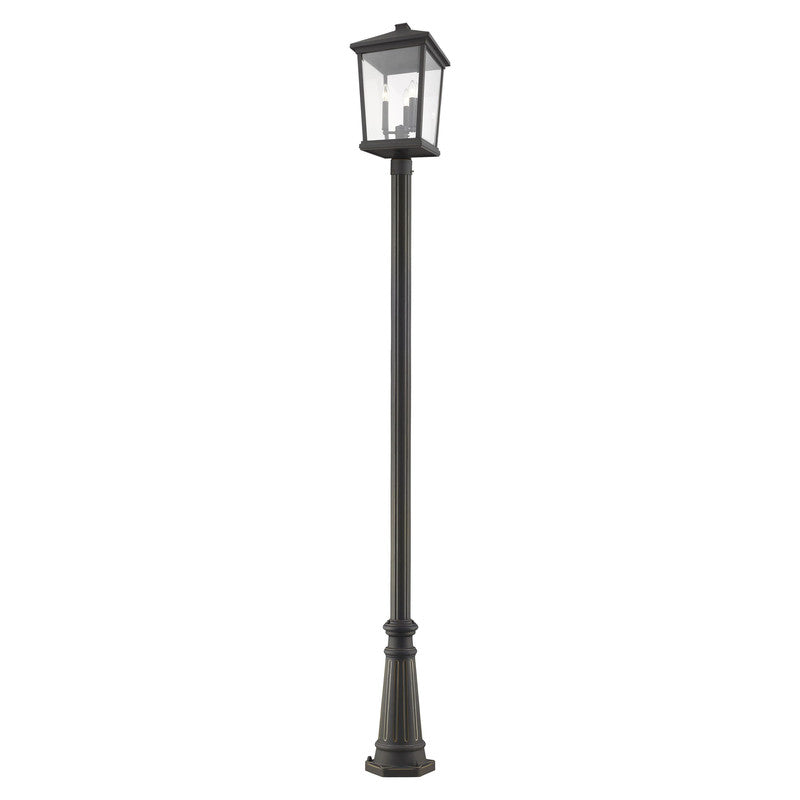 Z-Lite 568PHXLR-519P - Beacon 3 Light 12" Post Mount