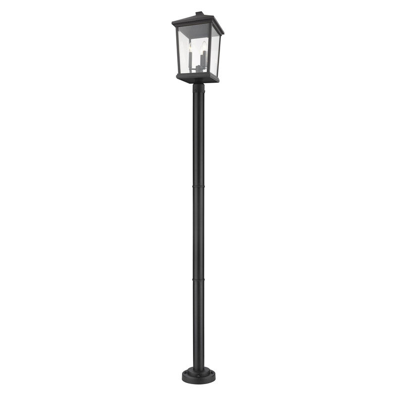 568PHXLR-567P - Beacon 3 Light 12" Post Mount