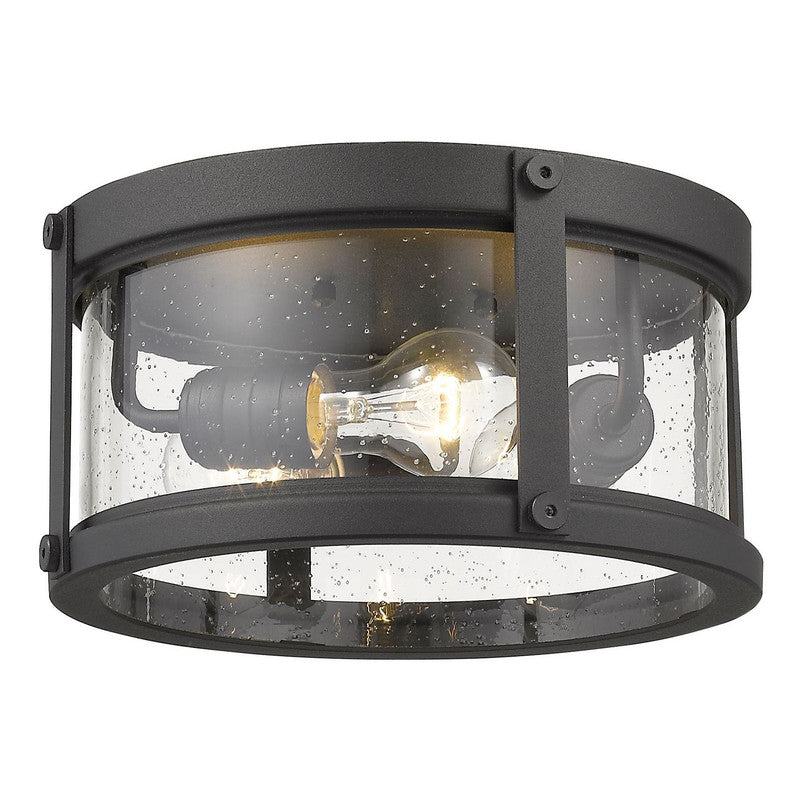 569F - Roundhouse 3 Light 12" Flush Mount