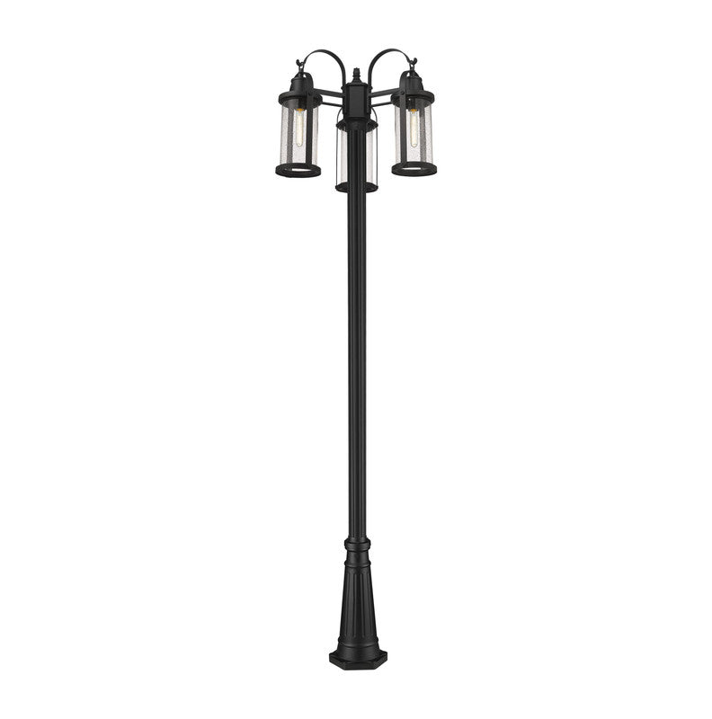 569MP3-519P - Roundhouse 3 Light 24" Post Mount