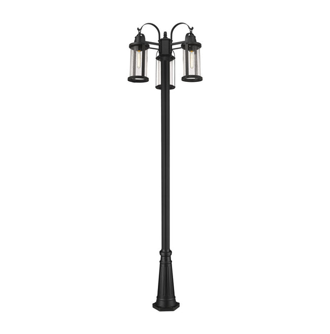 569MP3-519P - Roundhouse 3 Light 24" Post Mount