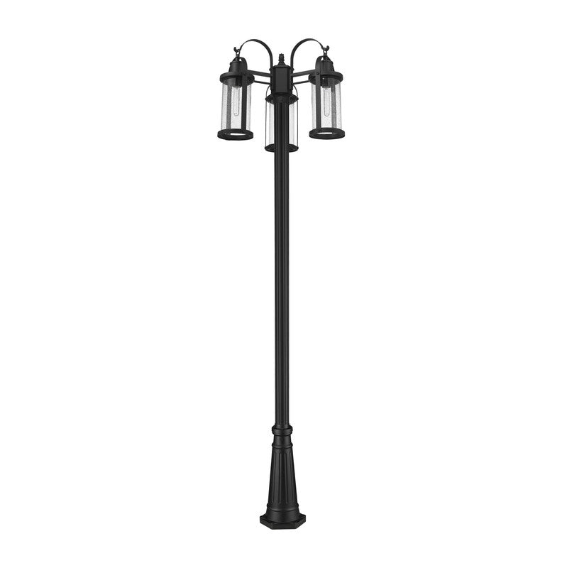 569MP3-519P - Roundhouse 3 Light 24" Post Mount