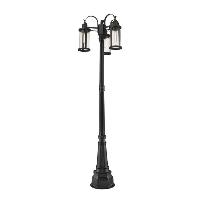 569MP3-564P - Roundhouse 3 Light 24" Post Mount