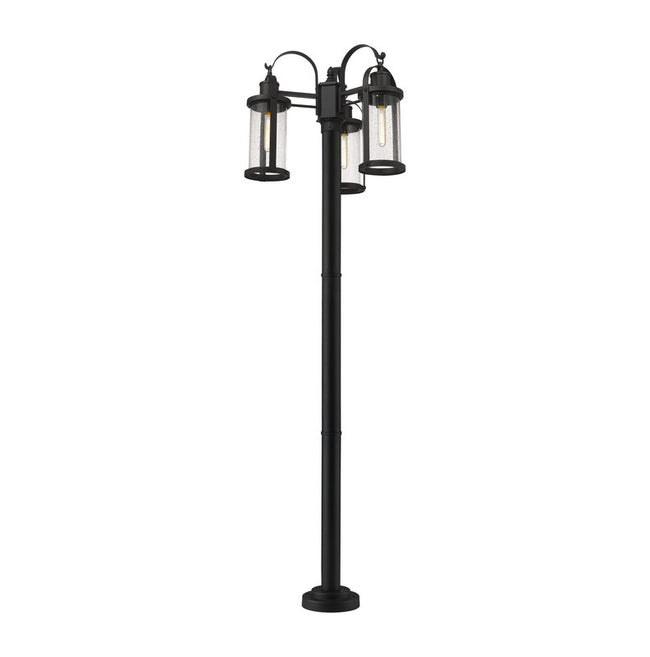 569MP3-567P - Roundhouse 3 Light 24" Post Mount