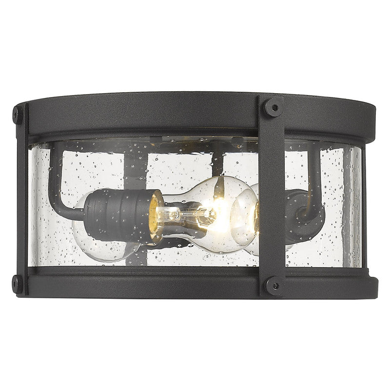 569F - Roundhouse 3 Light 12" Flush Mount