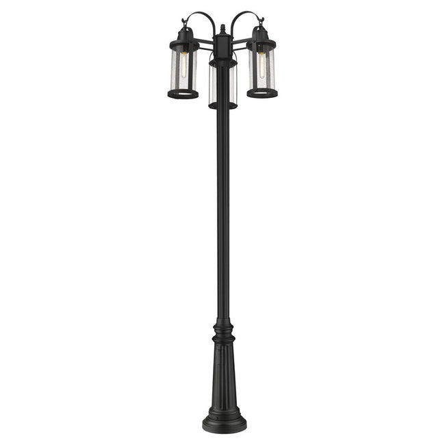 569MP3-511P - Roundhouse 3 Light 24" Post Mount