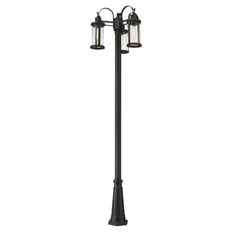 569MP3-519P - Roundhouse 3 Light 24" Post Mount