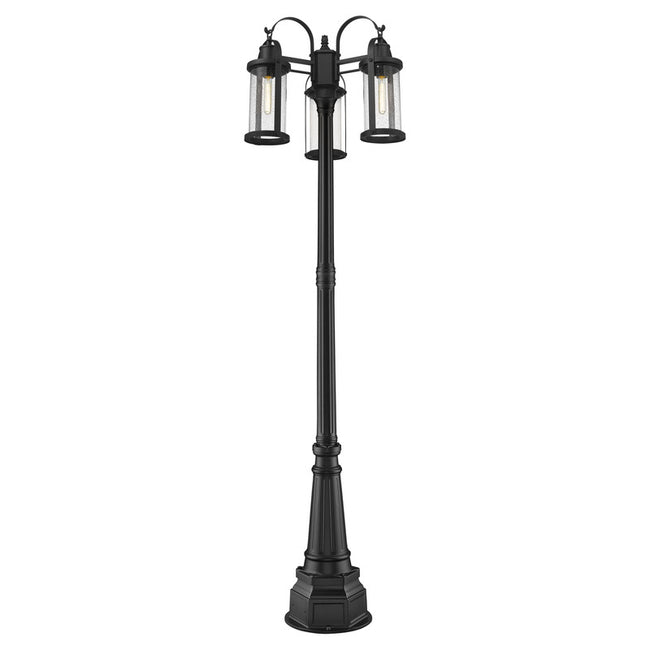 569MP3-564P - Roundhouse 3 Light 24" Post Mount