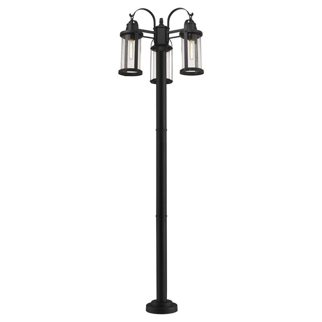 569MP3-567P - Roundhouse 3 Light 24" Post Mount