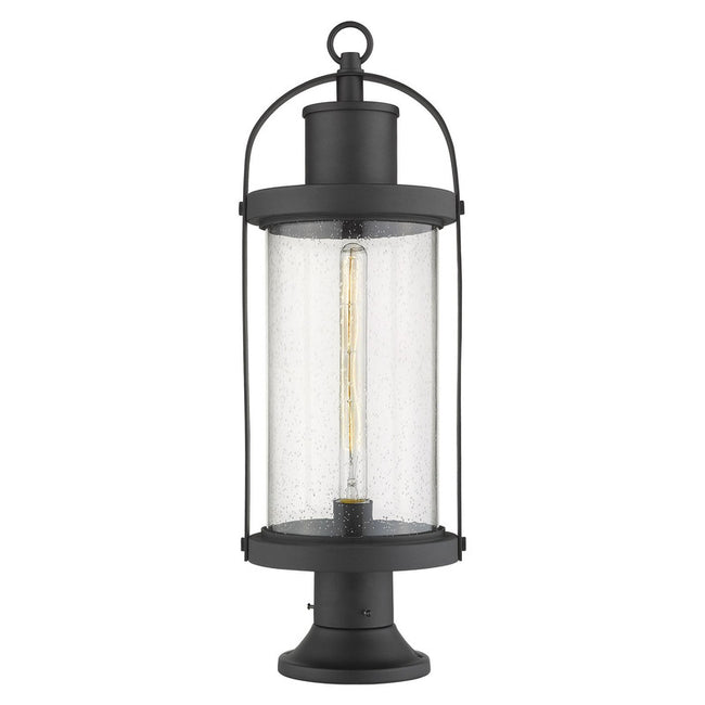 569PHB-553PM - Roundhouse 1 Light 9" Pier Mount