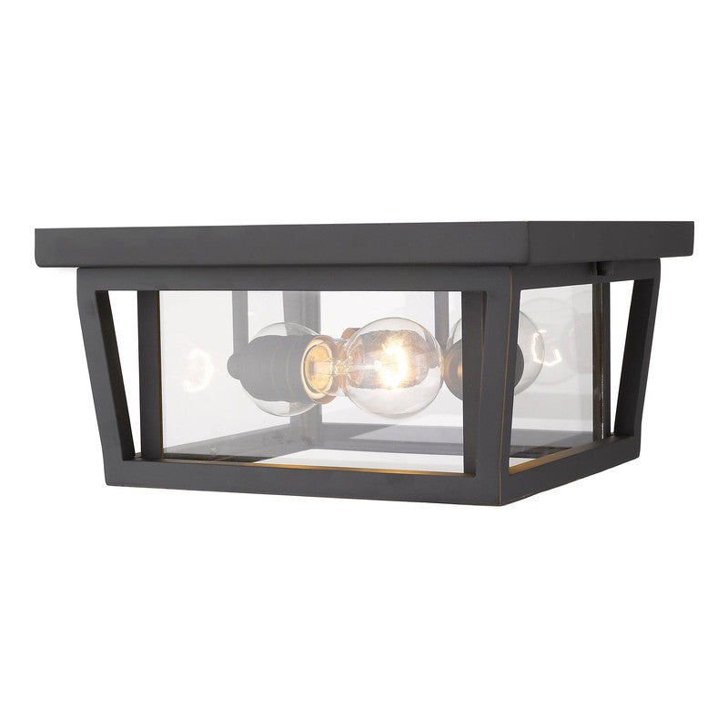 Z-Lite 571F - Seoul 3 Light 12" Flush Mount
