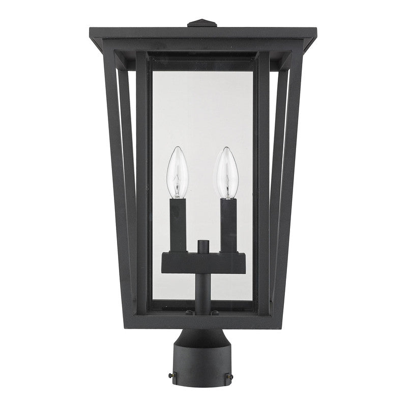 Z-Lite 571PHBR - Seoul 2 Light 11" Post Mount