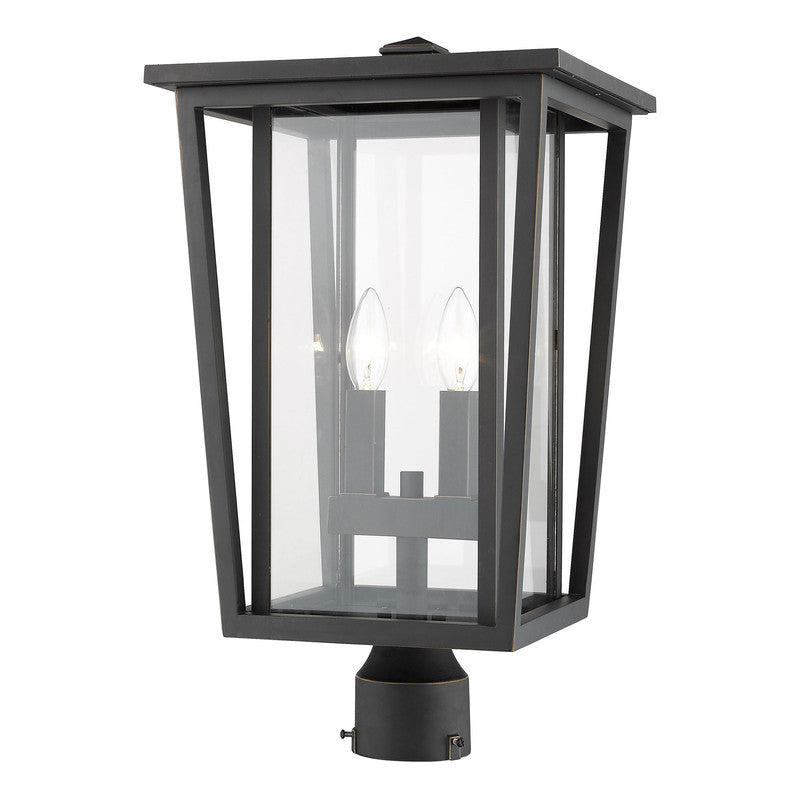 Z-Lite 571PHBR - Seoul 2 Light 11" Post Mount
