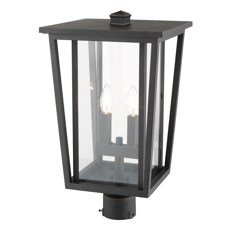 Z-Lite 571PHBR - Seoul 2 Light 11" Post Mount