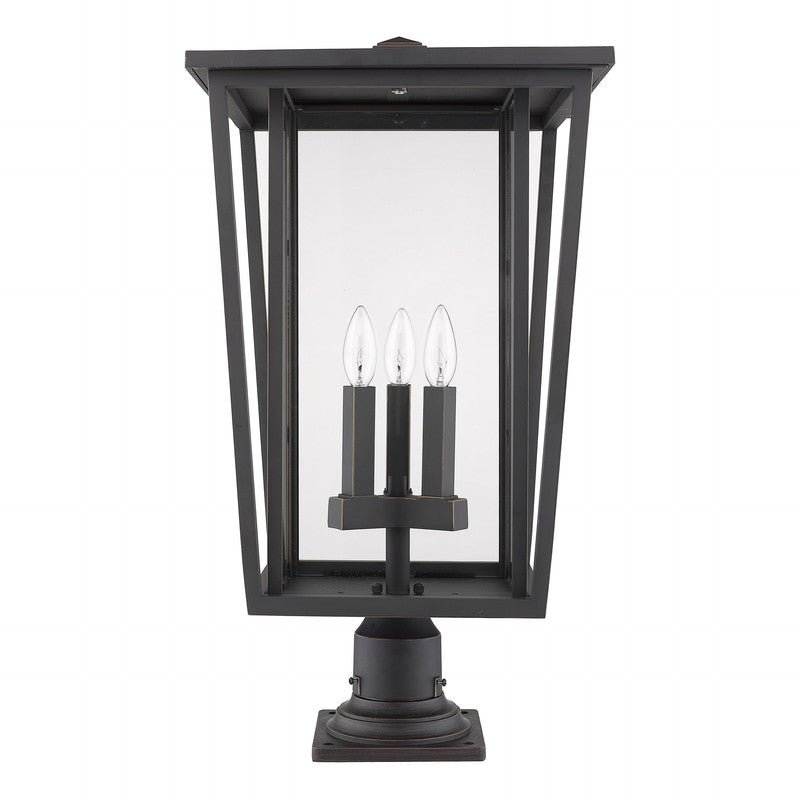 Z-Lite 571PHXLR-533PM - Seoul 3 Light 14" Pier Mount