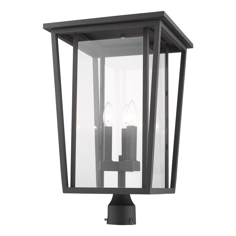 Z-Lite 571PHXLR - Seoul 3 Light 14" Post Mount