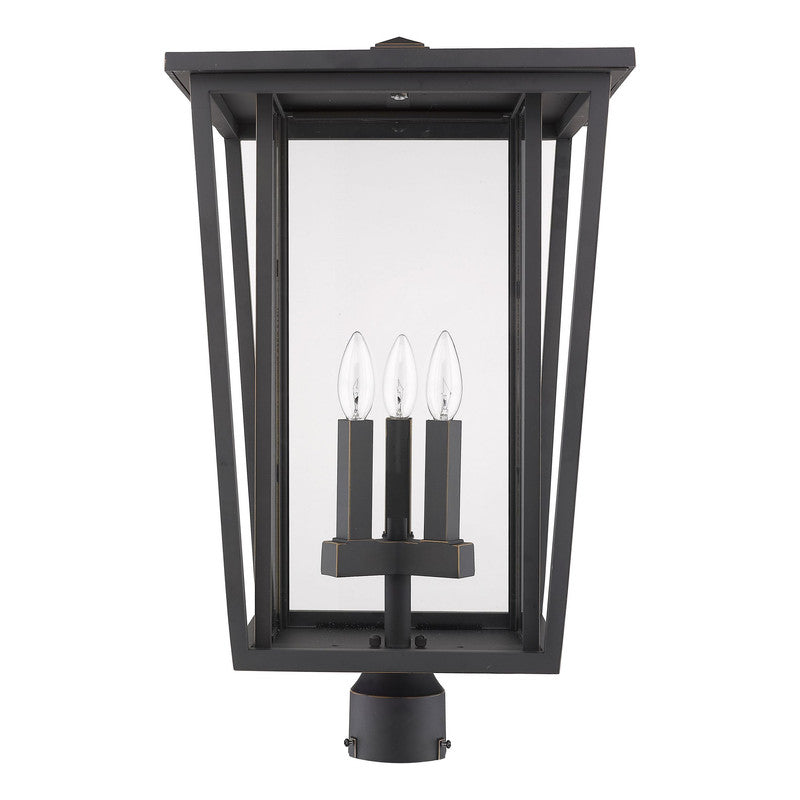 Z-Lite 571PHXLR - Seoul 3 Light 14" Post Mount