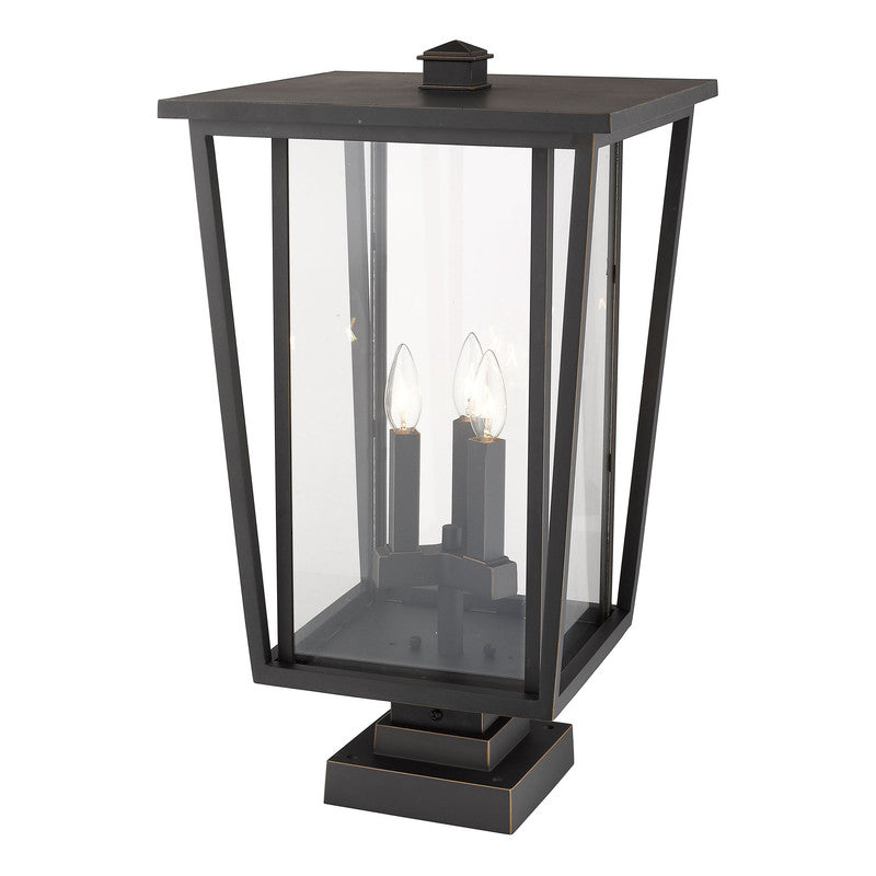 Z-Lite 571PHXLS-SQPM - Seoul 3 Light 14" Pier Mount